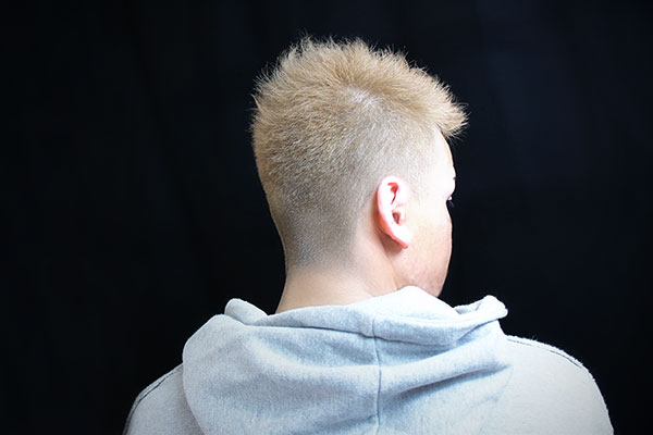 ソフトモヒカン☆アッシュベージュ♪01