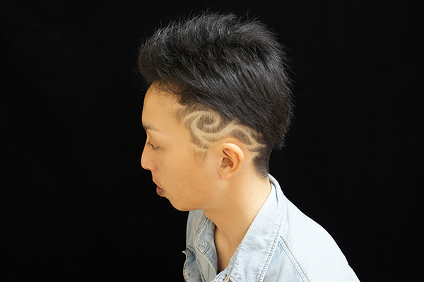 ツーブロックバリアート★トライバル01