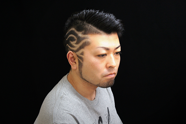 七三・ツーブロック★トライバルバリアート01