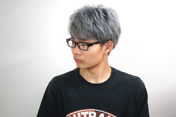 シルバーアッシュ × ショート・マッシュ01