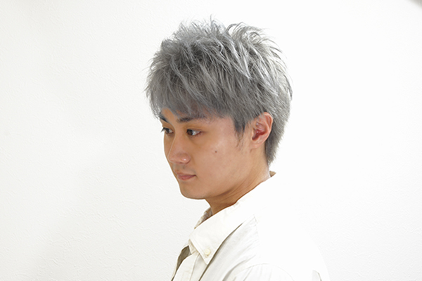 メンズショート×シルバーカラー01